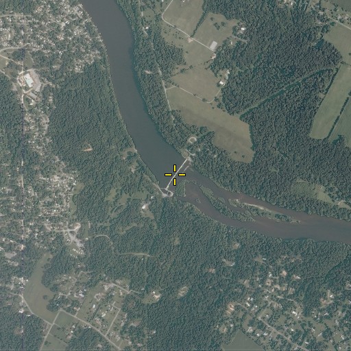 Aerial/Satellite Image of Guard Lock Number 5, MD