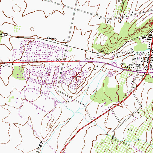 Topographic Map of Havenwood Hills, MD