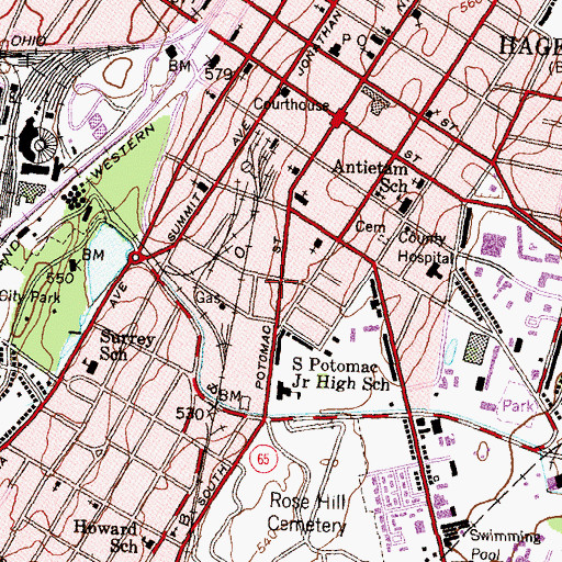 Topographic Map of House of Prayer for All People, MD
