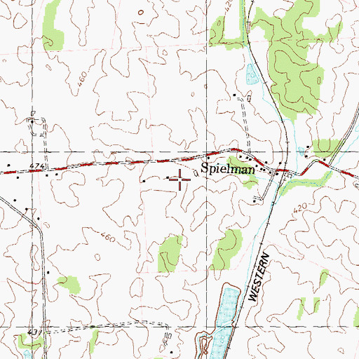 Topographic Map of Lake Fairplay Estates, MD