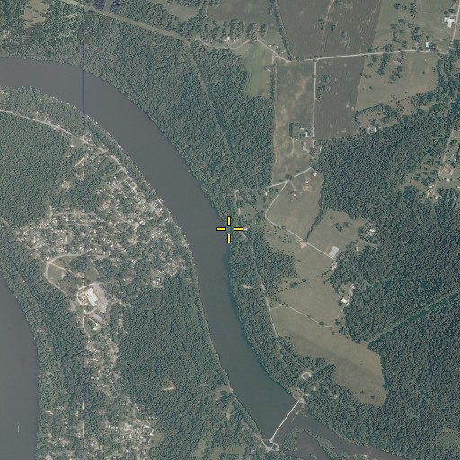 Aerial/Satellite Image of Lock Number 45, MD