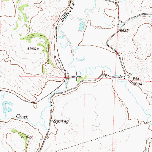Topographic Map of Fish Creek, CO
