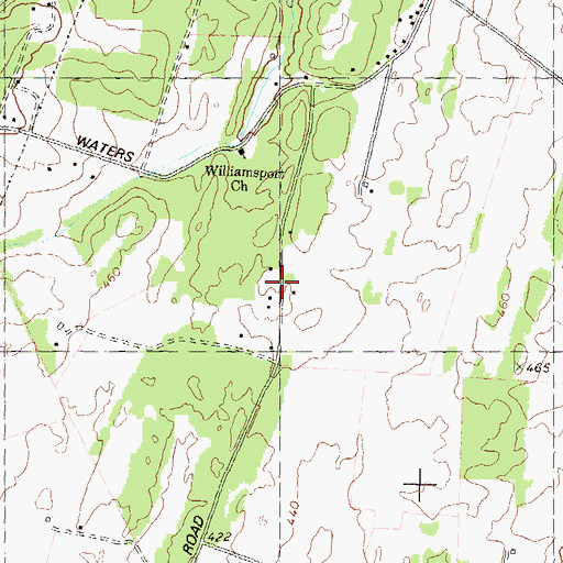 Topographic Map of Opequon Farms, MD