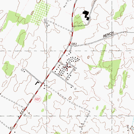 Topographic Map of Pleasant View Estates, MD