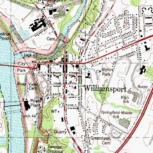 Topographic Map of Rehoboth United Methodist Church, MD