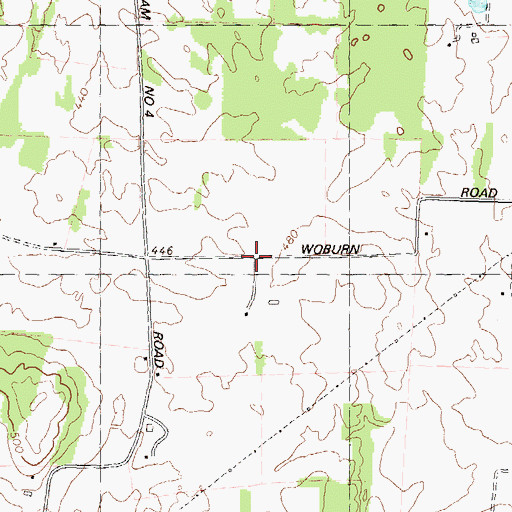 Topographic Map of Washington Four, MD