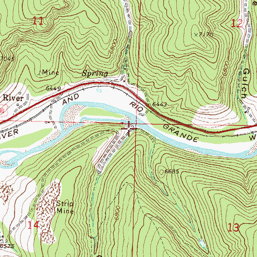 Topographic Map of Coal View Gulch, CO