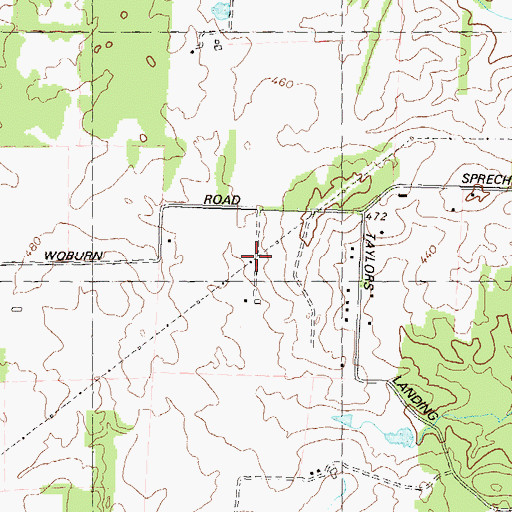 Topographic Map of Woburn Estates, MD