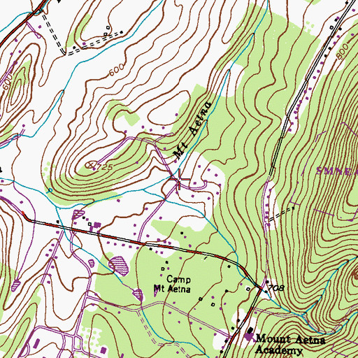 Topographic Map of Crest Valley, MD