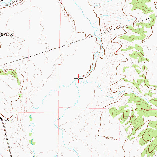 Topographic Map of Middle Creek, CO