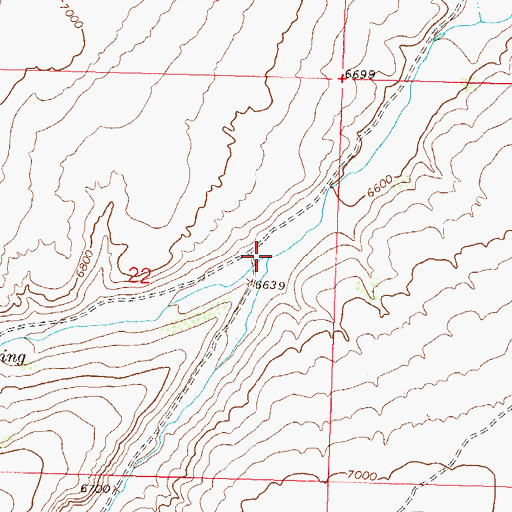Topographic Map of Straight Gulch, CO