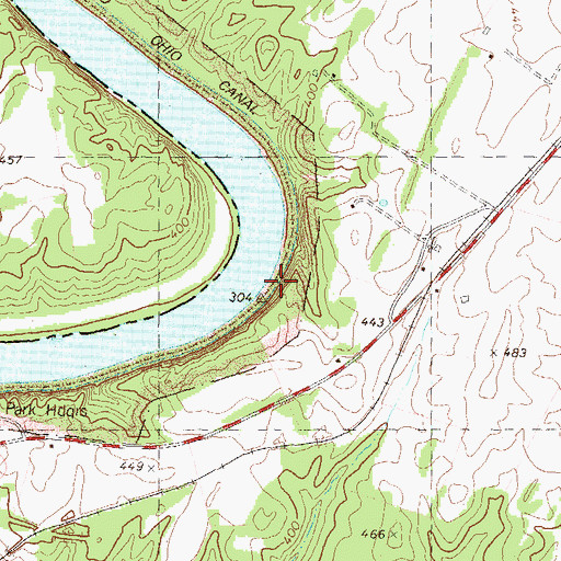 Topographic Map of Lock 39, MD