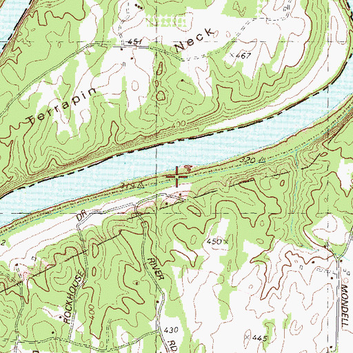 Topographic Map of Lock 40, MD