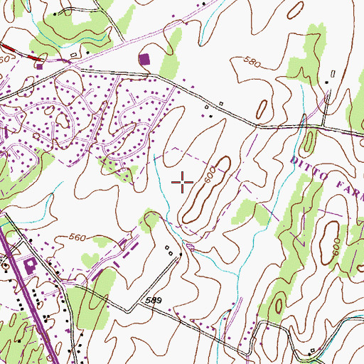 Topographic Map of Londontowne, MD