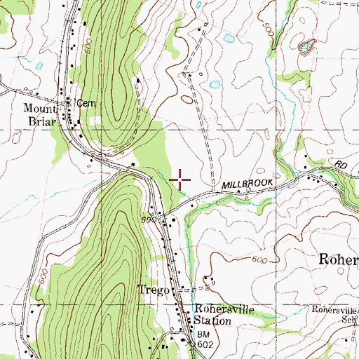 Topographic Map of Mount Briar Wetlands Reserve, MD