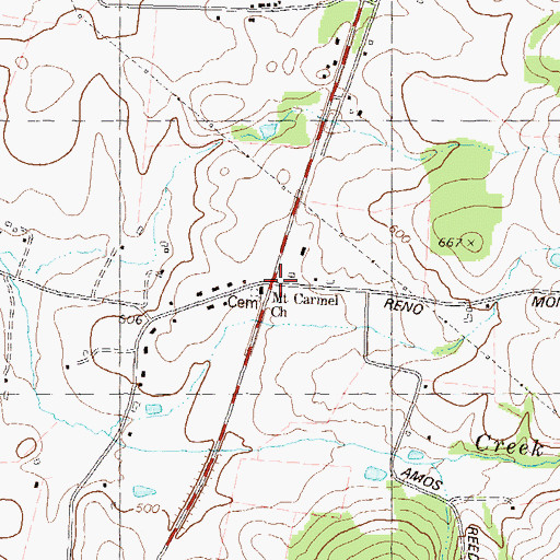 Topographic Map of Mount Carmel, MD