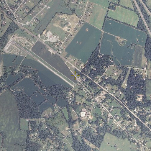 Aerial/Satellite Image of Mount Lena Graveyard, MD
