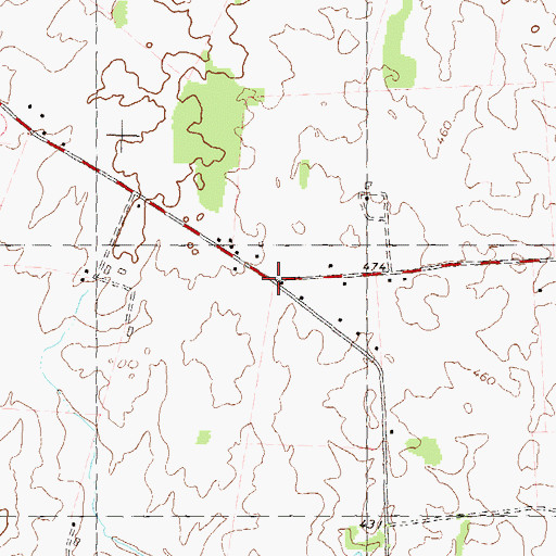 Topographic Map of Mount Moriah, MD