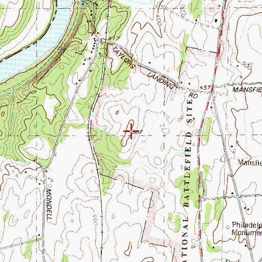 Topographic Map of Nicodemus Heights, MD