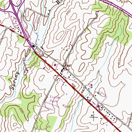 Topographic Map of Pleasant Hill School (historical), MD