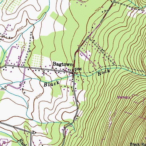 Topographic Map of Second Christian Church, MD