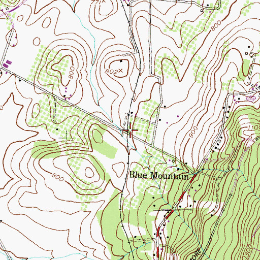 Topographic Map of Shockeys (historical), MD