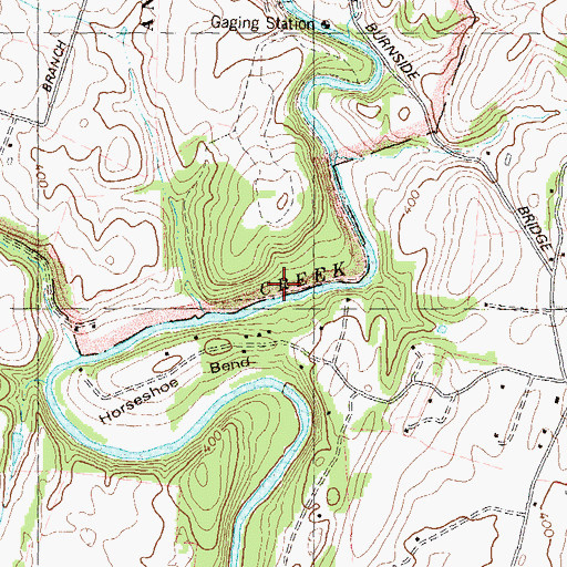 Topographic Map of Snavelys Ford Trail, MD