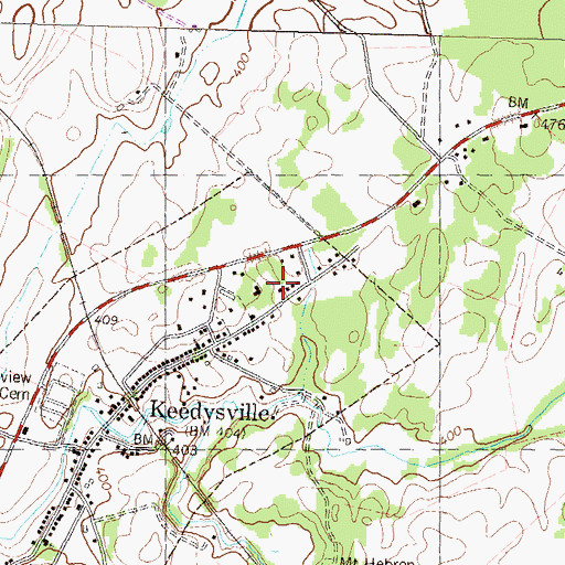 Topographic Map of Taylor Heights, MD
