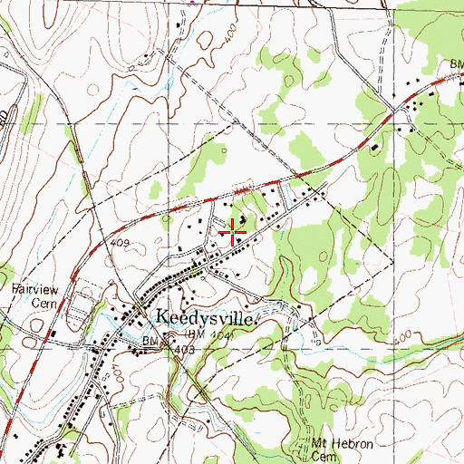 Topographic Map of Taylor Park, MD