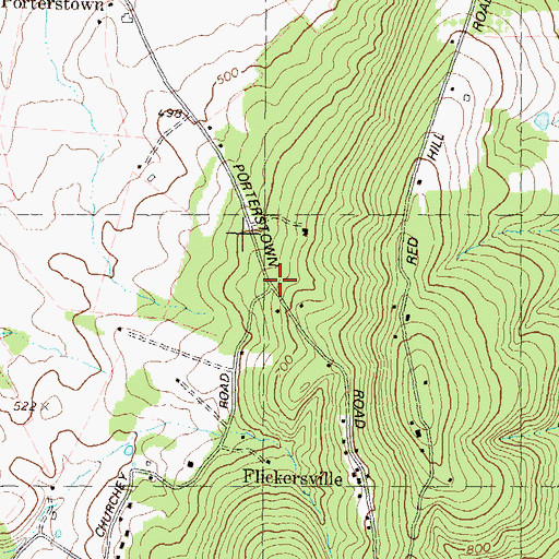 Topographic Map of The Lookout, MD