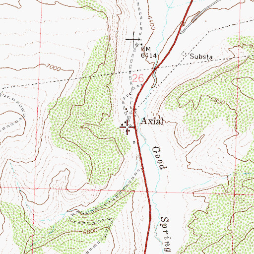 Topographic Map of Axial, CO