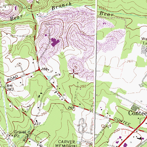 Topographic Map of Greater Laurel Professional Park, MD