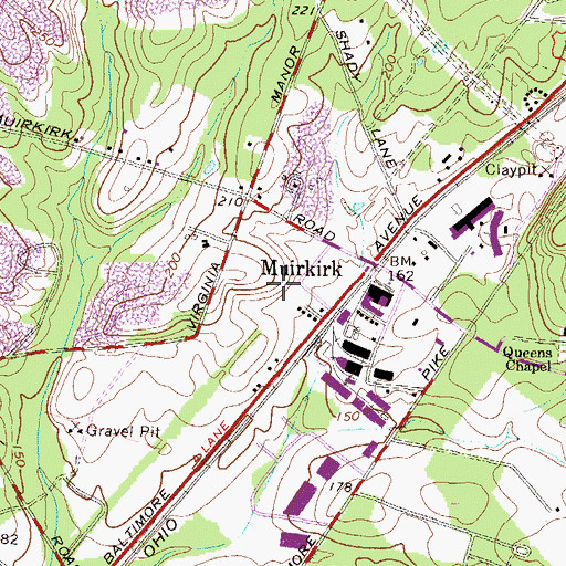 Topographic Map of Konterra Business Campus, MD