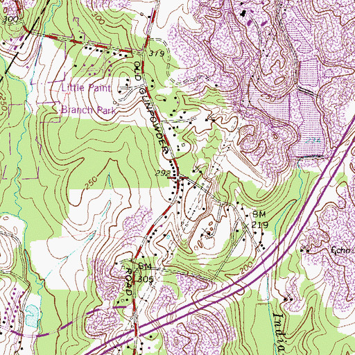 Topographic Map of Saint Gregory Byzantine Catholic Church, MD