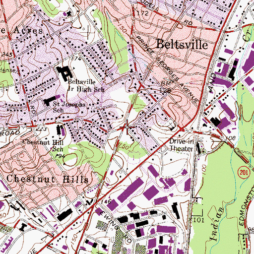 Topographic Map of Ulles Crossing, MD