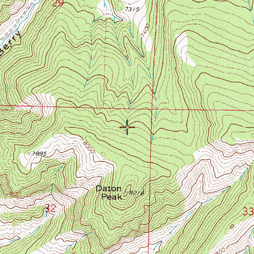 Topographic Map of Jubb Creek, CO