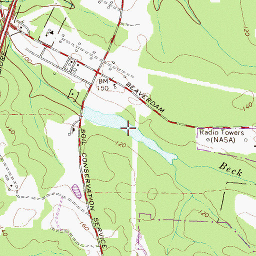 Topographic Map of Soil Conservation Service Lake, MD