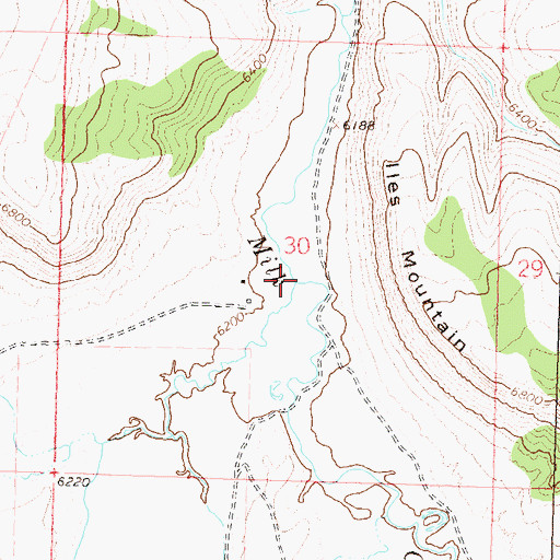 Topographic Map of Wilson Creek, CO