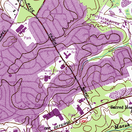 Topographic Map of Church of the Redeemer, MD