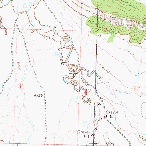 Topographic Map of Stinking Gulch, CO