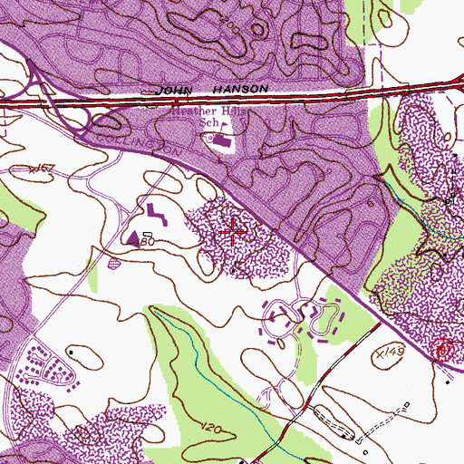 Topographic Map of Essington, MD