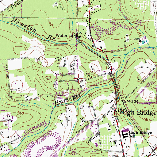 Topographic Map of Fletchertown School (historical), MD