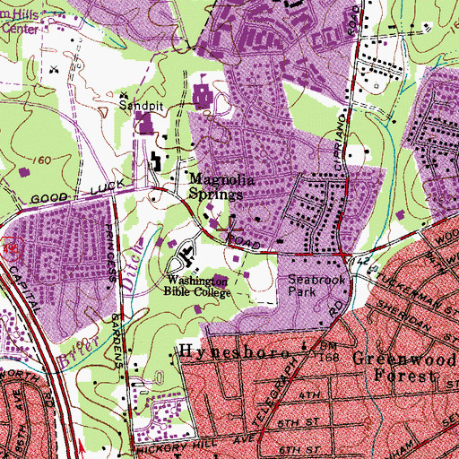 Topographic Map of Grace Brethren Church, MD