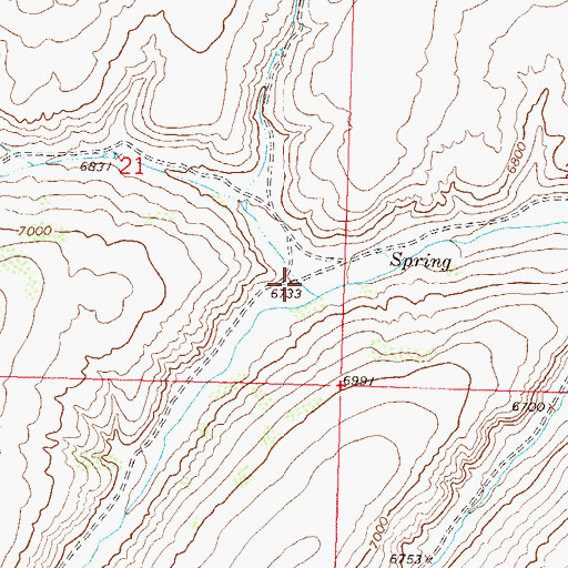 Topographic Map of Red Littleton Canyon, CO