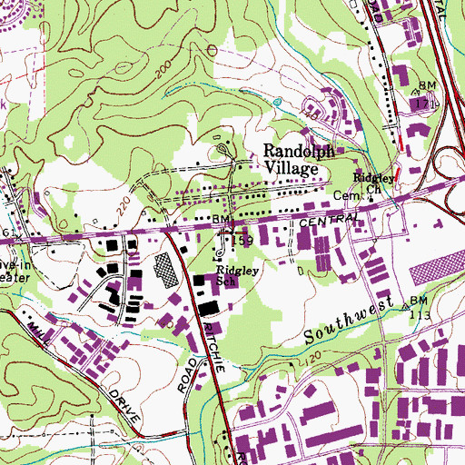 Topographic Map of House of Prayer, MD