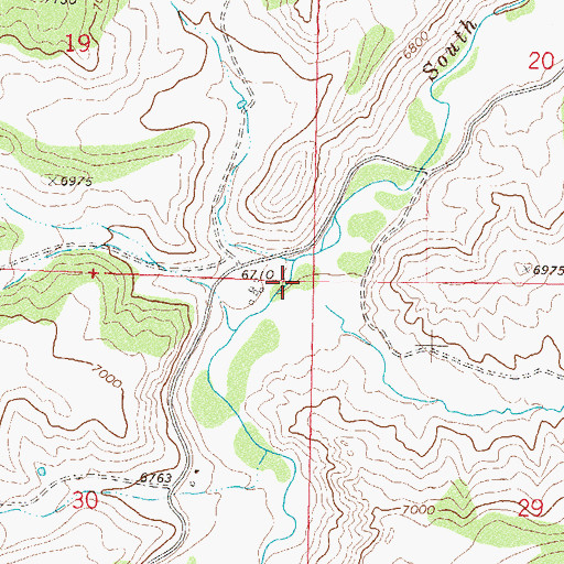Topographic Map of Butler Creek, CO