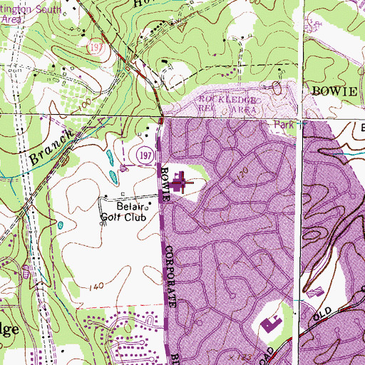 Topographic Map of Rockledge Elementary School, MD