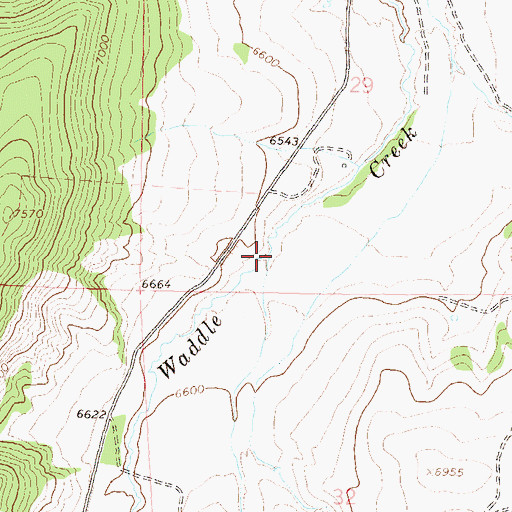 Topographic Map of Herring Draw, CO