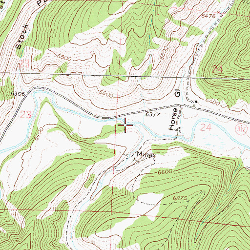 Topographic Map of Badger Creek, CO