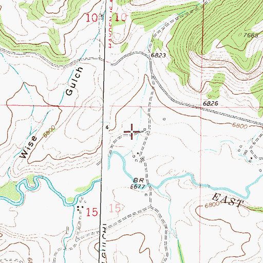 Topographic Map of Sand Creek, CO